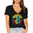 Arcade Game Machine Nostalgia Retro Gamer 80s 90s Women's Jersey Short Sleeve Deep V-Neck Tshirt