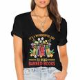 Banned Books Week Read Banned Books Women's Jersey Short Sleeve Deep V-Neck Tshirt
