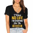 Bar Exam Shirt Law School Graduation 2025 Senior Women's Jersey Short Sleeve Deep V-Neck Tshirt