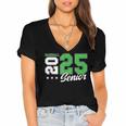 Baseball Senior Night Baseball Senior 2025 Graduation 61 Women's Jersey Short Sleeve Deep V-Neck Tshirt