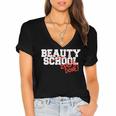 Beauty School Graduation Class Of 2018 Women's Jersey Short Sleeve Deep V-Neck Tshirt