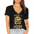 Bees They Call Me The Spelling Bee Champ Graduation Women's Jersey Short Sleeve Deep V-Neck Tshirt