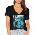 Bigfoot Sasquatch Loch Ness Monster Introvert Bruh Women's Jersey Short Sleeve Deep V-Neck Tshirt Bigfoot Sasquatch Loch Ness Monster Introvert Bruh Women's Jersey Short Sleeve Deep V-Neck Tshirt