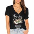 Books That Help Introverts Since 1454 Conversations Women's Jersey Short Sleeve Deep V-Neck Tshirt Books That Help Introverts Since 1454 Conversations Women's Jersey Short Sleeve Deep V-Neck Tshirt