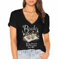 Books That Help Introverts Since 1454 Conversations Women's Jersey Short Sleeve Deep V-Neck Tshirt Books That Help Introverts Since 1454 Conversations Women's Jersey Short Sleeve Deep V-Neck Tshirt