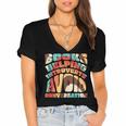Books Helping Introverts Avoid Conversation Women's Jersey Short Sleeve Deep V-Neck Tshirt