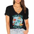 Cartoon Sarcasm Anti-Social Nihilism Introvert Fish Women's Jersey Short Sleeve Deep V-Neck Tshirt Cartoon Sarcasm Anti-Social Nihilism Introvert Fish Women's Jersey Short Sleeve Deep V-Neck Tshirt