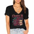 Chapter 31 Gothic 31st Birthday Book Lover Dark Romance Women's Jersey Short Sleeve Deep V-Neck Tshirt