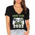 Class Of 2022 Graduate Senior 2022 Graduation Women's Jersey Short Sleeve Deep V-Neck Tshirt