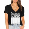 Class Of 2025 Sign My Shirt Senior 2025 Graduation Women's Jersey Short Sleeve Deep V-Neck Tshirt