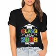 Class Of 2038 First Day Of School & Graduation 2038 Women's Jersey Short Sleeve Deep V-Neck Tshirt