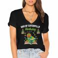 Dad Of Caterpillar Birthday Reading Books Lovers Women's Jersey Short Sleeve Deep V-Neck Tshirt Dad Of Caterpillar Birthday Reading Books Lovers Women's Jersey Short Sleeve Deep V-Neck Tshirt