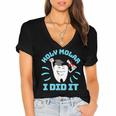 Dentist Hygienist Dental Graduation Holy Molar I Did It Women's Jersey Short Sleeve Deep V-Neck Tshirt