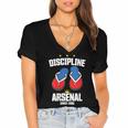 Discipline Arsenal Pinoy Nostalgia Filipino Tsinelas Women's Jersey Short Sleeve Deep V-Neck Tshirt