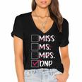 DNP Graduate Doctor Of Nursing Practice Graduation DNP Grad Women's Jersey Short Sleeve Deep V-Neck Tshirt