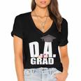 Doctor Of Arts Doctorate Graduation Son Daughter Shirt Women's Jersey Short Sleeve Deep V-Neck Tshirt