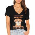Dog Introvert I Need 20 Minutes Where No One Comes Women's Jersey Short Sleeve Deep V-Neck Tshirt Dog Introvert I Need 20 Minutes Where No One Comes Women's Jersey Short Sleeve Deep V-Neck Tshirt