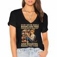 In My Dream World Books Are Free Chocolate Is Healthy Women's Jersey Short Sleeve Deep V-Neck Tshirt