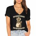 Ew People Ferret Saying Mask Introvert Ferrets Women's Jersey Short Sleeve Deep V-Neck Tshirt Ew People Ferret Saying Mask Introvert Ferrets Women's Jersey Short Sleeve Deep V-Neck Tshirt