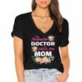 My Favorite Doctor Calls Me Mom Graduation Women's Jersey Short Sleeve Deep V-Neck Tshirt