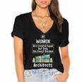 The Finest Architect For Graduation Women Women's Jersey Short Sleeve Deep V-Neck Tshirt