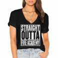 Fire Academy GraduationShirt Firefighter Class 2019 Women's Jersey Short Sleeve Deep V-Neck Tshirt