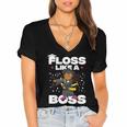 Floss Like A Boss Shirt Class Of 2019 Graduation Kids Women's Jersey Short Sleeve Deep V-Neck Tshirt