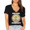 Never Forget Women Men Never Forget Men Nostalgia Women's Jersey Short Sleeve Deep V-Neck Tshirt