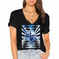 Frutiger Aero Aesthetic Tech Checkered Room Orb Sky Women's Jersey Short Sleeve Deep V-Neck Tshirt Frutiger Aero Aesthetic Tech Checkered Room Orb Sky Women's Jersey Short Sleeve Deep V-Neck Tshirt