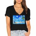 Frutiger Aero Beach Y2k Aesthetic Palm Tree Sand Ocean Men Women Girls Kids Women's Jersey Short Sleeve Deep V-Neck Tshirt Frutiger Aero Beach Y2k Aesthetic Palm Tree Sand Ocean Men Women Girls Kids Women's Jersey Short Sleeve Deep V-Neck Tshirt