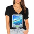 Frutiger Aero Skeuomorphism User Interface Nostalgia Women's Jersey Short Sleeve Deep V-Neck Tshirt