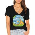 Frutiger Aero Y2K Fashion Trends Statement Piece Tech Orange Women's Jersey Short Sleeve Deep V-Neck Tshirt Frutiger Aero Y2K Fashion Trends Statement Piece Tech Orange Women's Jersey Short Sleeve Deep V-Neck Tshirt