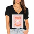 Fun Cool Cute Introvert Cat Character Quote Tea Cup For Men Women Women's Jersey Short Sleeve Deep V-Neck Tshirt Fun Cool Cute Introvert Cat Character Quote Tea Cup For Men Women Women's Jersey Short Sleeve Deep V-Neck Tshirt