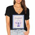 Fun Cute Introvert Cat Character Trophy For Men Women Women's Jersey Short Sleeve Deep V-Neck Tshirt Fun Cute Introvert Cat Character Trophy For Men Women Women's Jersey Short Sleeve Deep V-Neck Tshirt