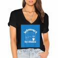 Fun For Introverts Women's Jersey Short Sleeve Deep V-Neck Tshirt Fun For Introverts Women's Jersey Short Sleeve Deep V-Neck Tshirt