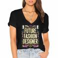 Future Fashion Er Graduation School Toddler Women Men Women's Jersey Short Sleeve Deep V-Neck Tshirt