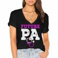 Future PA Physician Assistant Graduation Women's Jersey Short Sleeve Deep V-Neck Tshirt