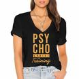 Future Psychologist In Training Psychology Graduation Women's Jersey Short Sleeve Deep V-Neck Tshirt