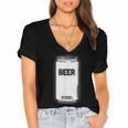 Generic Beer 1980s 80s Nostalgia Women's Jersey Short Sleeve Deep V-Neck Tshirt Generic Beer 1980s 80s Nostalgia Women's Jersey Short Sleeve Deep V-Neck Tshirt