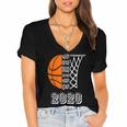 Graduate Senior Class 2020 Graduation Basketball Player Women's Jersey Short Sleeve Deep V-Neck Tshirt