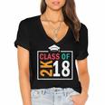 Graduation 2018 Class Of 2018 2K18 Tshirt Women's Jersey Short Sleeve Deep V-Neck Tshirt