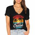 Graduation Cruise Squad 2025 Cruising Graduation Trip Women's Jersey Short Sleeve Deep V-Neck Tshirt