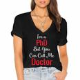 Graduation Gifts For Doctor Him Or Her Tee Shirt Women's Jersey Short Sleeve Deep V-Neck Tshirt