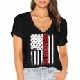 Graduation High School College Flag GraduateShirt 2018 Women's Jersey Short Sleeve Deep V-Neck Tshirt