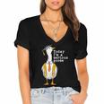 Graduation Senior Silly Goose Today Im A Serious Goose Women's Jersey Short Sleeve Deep V-Neck Tshirt