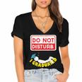 Graduation Shirt High School And College Sleepy Graduates Women's Jersey Short Sleeve Deep V-Neck Tshirt