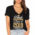 Graduation Shirts For Family Graduation 2018 Grandma Shirt Women's Jersey Short Sleeve Deep V-Neck Tshirt