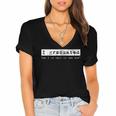 GraduationShirt I Graduated Can I Go Back To Bed Women's Jersey Short Sleeve Deep V-Neck Tshirt