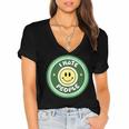 I Hate People Saying For Introverts Women's Jersey Short Sleeve Deep V-Neck Tshirt