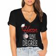 Hotter By One DEGREE Graduation Shirt For Her Him 2018 Women's Jersey Short Sleeve Deep V-Neck Tshirt